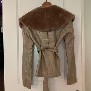 Bill Blass leather jacket size 0